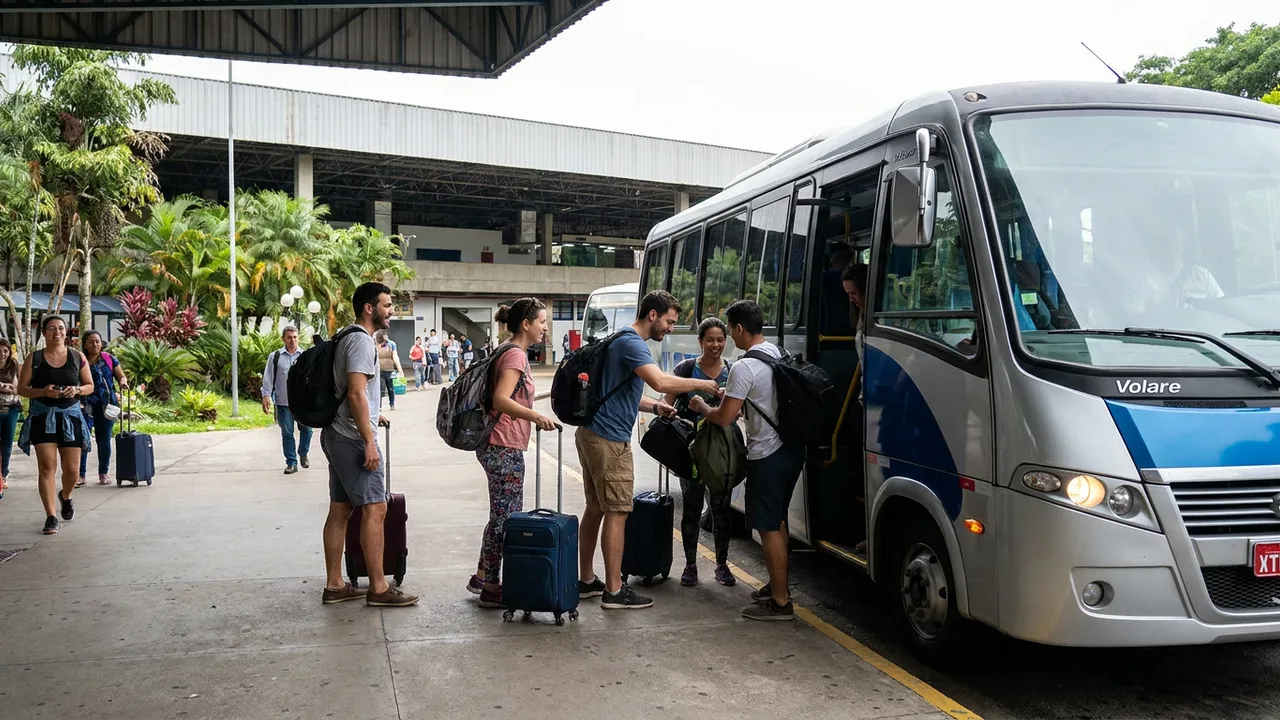 Minibus zero-quilômetro retirado por consórcio para turismo receptivo